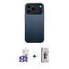 MARSİLYAN™- iPhone 17 Pro Max Kılıf Zirve Modern Prime - Siyah Bilvis 3D Cam Ekran Koruyucu + Bilvis Titan Kamera Lens - TU