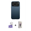 MARSİLYAN™- iPhone 17 Pro Max Kılıf Zirve Modern Prime - Siyah Bilvis 3D Cam Ekran Koruyucu + Bilvis Titan Kamera Lens - GS