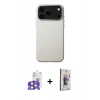 MARSİLYAN™- iPhone 17 Pro Max Kılıf Zirve Modern Prime - Siyah Bilvis 3D Cam Ekran Koruyucu + Bilvis Titan Kamera Lens - TU