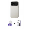 MARSİLYAN™- iPhone 17 Pro Max Kılıf Zirve Modern Prime - Siyah Bilvis 3X AR Hayalet Cam Ekran Koruyucu + Bilvis Titan Kamera Lens - LT