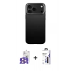 MARSİLYAN™- iPhone 17 Pro Max Kılıf Zirve Modern Prime - Siyah Bilvis 3X AR Hayalet Cam Ekran Koruyucu + Bilvis Titan Kamera Lens - TU