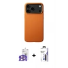MARSİLYAN™- iPhone 17 Pro Max Kılıf Zirve Modern Prime - Siyah Bilvis 3X AR Hayalet Cam Ekran Koruyucu + Bilvis Titan Kamera Lens - TU