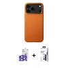 MARSİLYAN™- iPhone 17 Pro Max Kılıf Zirve Modern Prime - Siyah Bilvis 3X AR Hayalet Cam Ekran Koruyucu + Bilvis Titan Kamera Lens - LT