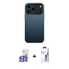 MARSİLYAN™- iPhone 17 Pro Max Kılıf Zirve Modern Prime - Siyah Bilvis 3X AR HD Cam Ekran Koruyucu + Bilvis Titan Kamera Lens - TU
