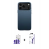 MARSİLYAN™- iPhone 17 Pro Max Kılıf Zirve Modern Prime - Siyah Bilvis 3X AR HD Cam Ekran Koruyucu + Bilvis Titan Kamera Lens - LT