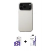 MARSİLYAN™- iPhone 17 Pro Max Kılıf Zirve Modern Prime - Siyah Bilvis 3X AR HD Cam Ekran Koruyucu + Bilvis Titan Kamera Lens - TU