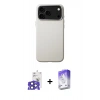 MARSİLYAN™- iPhone 17 Pro Max Kılıf Zirve Modern Prime - Siyah Bilvis 5in1 3D Magic Cam Ekran Koruyucu + Bilvis Titan Kamera Lens - LT
