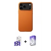 MARSİLYAN™- iPhone 17 Pro Max Kılıf Zirve Modern Prime - Siyah Bilvis 5in1 3D Magic Cam Ekran Koruyucu + Bilvis Titan Kamera Lens - LT