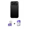 MARSİLYAN™- iPhone 17 Pro Max Kılıf Zirve Modern Prime - Siyah Bilvis 5in1 3D Magic Cam Ekran Koruyucu + Bilvis Titan Kamera Lens - GS