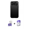 MARSİLYAN™- iPhone 17 Pro Max Kılıf Zirve Modern Prime - Siyah Bilvis 5in1 3D Magic Cam Ekran Koruyucu + Bilvis Titan Kamera Lens - LT