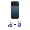 MARSİLYAN™- iPhone 17 Pro Max Kılıf Zirve Modern Prime - Siyah Bilvis 5in1 5D Magic Hayalet Cam Ekran Koruyucu + Bilvis Titan Kamera Lens - GS