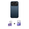 MARSİLYAN™- iPhone 17 Pro Max Kılıf Zirve Modern Prime - Siyah Bilvis 5in1 5D Magic Hayalet Cam Ekran Koruyucu + Bilvis Titan Kamera Lens - TU