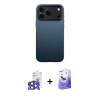 MARSİLYAN™- iPhone 17 Pro Max Kılıf Zirve Modern Prime - Siyah Bilvis 5in1 5D Magic Hayalet Cam Ekran Koruyucu + Bilvis Titan Kamera Lens - LT