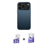 MARSİLYAN™- iPhone 17 Pro Max Kılıf Zirve Modern Prime - Siyah Bilvis 5in1 5D Magic Hayalet Cam Ekran Koruyucu + Bilvis Titan Kamera Lens - NLGY