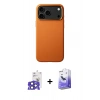 MARSİLYAN™- iPhone 17 Pro Max Kılıf Zirve Modern Prime - Siyah Bilvis 5in1 5D Magic Hayalet Cam Ekran Koruyucu + Bilvis Titan Kamera Lens - LT