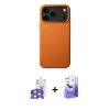 MARSİLYAN™- iPhone 17 Pro Max Kılıf Zirve Modern Prime - Siyah Bilvis 5in1 5D Magic Hayalet Cam Ekran Koruyucu + Bilvis Titan Kamera Lens - TU