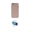 MARSİLYAN™- iPhone 6 Kılıf Ahenk Çizgi Serisi - Beyaz 3D Antistatik Cam Ekran Koruyucu