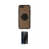 MARSİLYAN™- iPhone 6 Kılıf Yörünge Çizgi - Beyaz 3D Antistatik Hayalet Cam Ekran Koruyucu