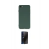 MARSİLYAN™- iPhone 7 Kılıf Ahenk Serisi - Siyah 3D Antistatik Hayalet Cam Ekran Koruyucu