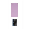 MARSİLYAN™- iPhone 7 Kılıf Ahenk Serisi - Siyah 3D Antistatik Hayalet Cam Ekran Koruyucu