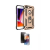 MARSİLYAN™- iPhone 7 Plus Kılıf Ahenk Klasik Koleksiyonu - Siyah 3D Antistatik Mat Seramik Nano Ekran Koruyucu