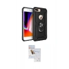 MARSİLYAN™- iPhone 7 Plus Kılıf Ahenk Klasik Koleksiyonu - Siyah Seramik Nano Ekran Koruyucu