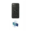 MARSİLYAN™- iPhone 7 Plus Kılıf Ahenk Klasik - Siyah 3D Antistatik Seramik Nano Ekran Koruyucu