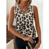 MARSiLYAN- Kadın Askılı V Yakalı Leopar Desenli Süprem Bluz