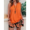 MARSiLYAN- Kadın Askılı V Yakalı Sandy Bluz Ve Desenli Short Ikili Takım