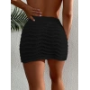 MARSiLYAN- Kadın Bağcıklı Mini Triko Etek