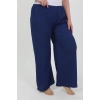 MARSiLYAN- Kadın Büyük Beden Bürümcük Pantolon  Saks