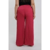 MARSiLYAN- Kadın Büyük Beden Mercan Rengi Rahat Kesim Baggy Tek Alt