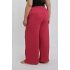 MARSiLYAN- Kadın Büyük Beden Mercan Rengi Rahat Kesim Baggy Tek Alt