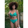 MARSiLYAN- Kadın Destekli Fiyonklu Alt Üst Yeşil Bikini Takım