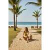 MARSiLYAN- Kadın Fosforlu Şortlu Belden ve Boyundan Bağlamalı Bikini Takımı