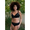MARSiLYAN- Kadın İçi Boş Fiyonklu Kaplı Siyah Alt Üst Bikini Takım