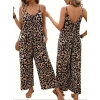 MARSiLYAN- Kadın Ip Askılı Yuvarlak Yakalı Cep Detaylı Salaş Süprem Uzun Tulum