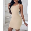 MARSiLYAN- Kadın Kalın Askılı Bodycon Kaşkorse Mini Elbise