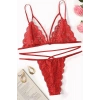 MARSiLYAN- Kadın Kırmızı Dantel Sütyen Külot Takımı
