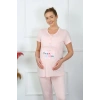 MARSiLYAN- Kadın Kısa Kol Hamile Lohusa Pijama Takımı
