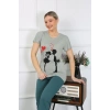 MARSiLYAN- Kadın Kısa Kol Penye Pijama Takımı