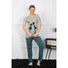 MARSiLYAN- Kadın Kısa Kol Penye Pijama Takımı
