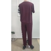 MARSiLYAN- Kadın Kısa Kollu Bisiklet Yaka Zebra Desen Bluz Ve Pantolon Ikili Takım