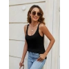 MARSiLYAN- Kadın Kolsuz U Yaka Askılı Triko Bluz