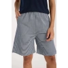 MARSiLYAN- Kadın Lacivert Kurdele Detaylı Çizgili Şortlu Pijama Takımı