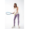 MARSiLYAN- Kadın Mor Yüksek Bel Fit Spor Tayt – Toparlayıcı Esnek Günlük ve Fitness Taytı