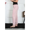 MARSiLYAN- Kadın Pamuk Penye Cepli Tek Alt Pijama Pudra