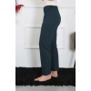 MARSiLYAN- Kadın Pamuk Penye Tek Alt Pijama Petrol
