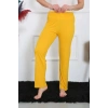 MARSiLYAN- Kadın Pamuk Penye Tek Alt Pijama Sarı