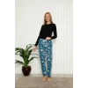 MARSiLYAN- Kadın Pamuklu Alt Pijama Mavi